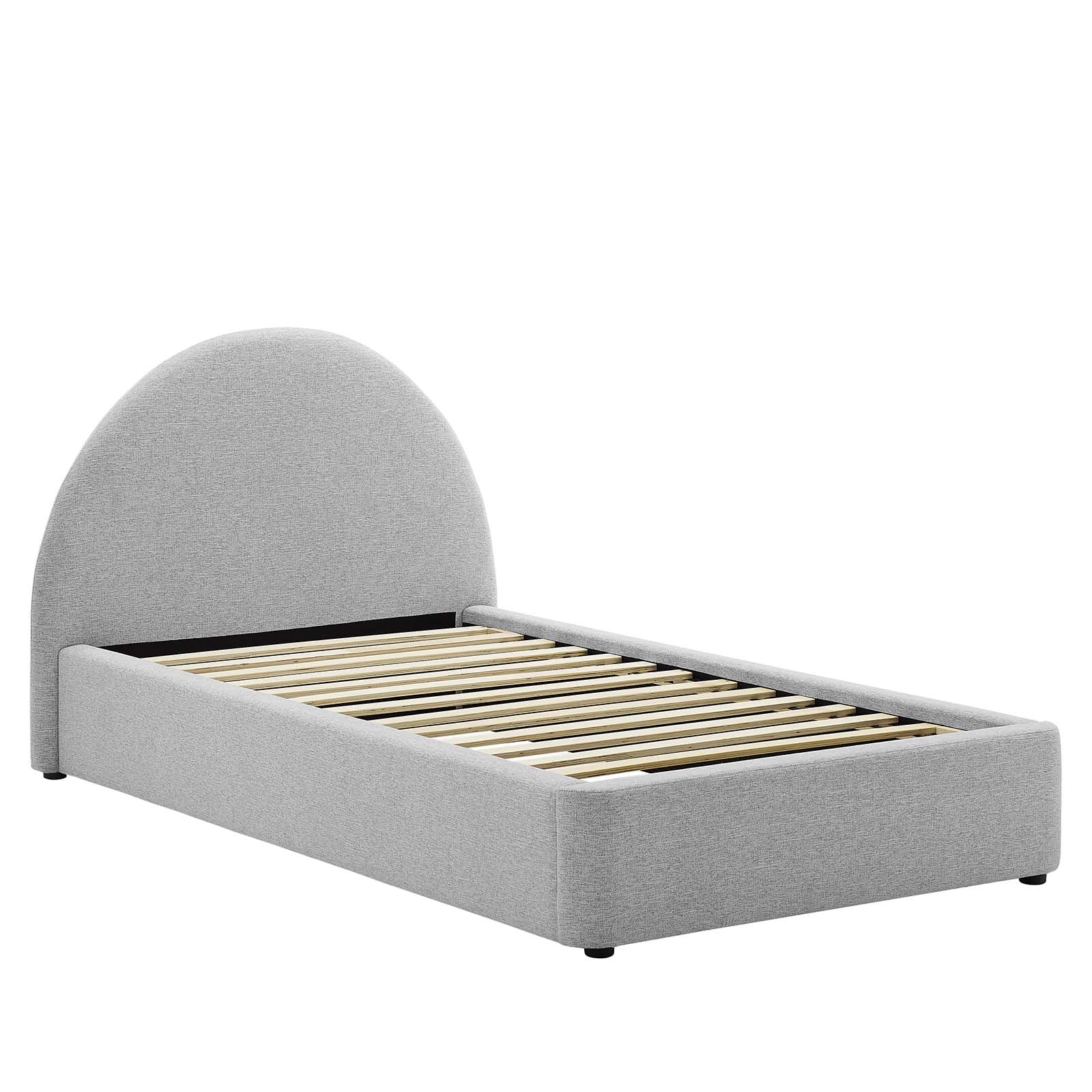 Resort Upholstered Fabric Arched Round Twin Platform Bed By Modway - MOD-7128 | Beds | Modishstore - 10