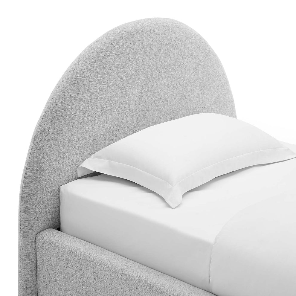 Resort Upholstered Fabric Arched Round Twin Platform Bed By Modway - MOD-7128 | Beds | Modishstore - 13