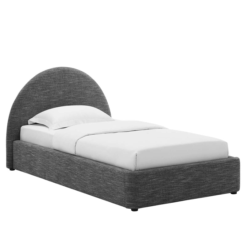 Resort Upholstered Fabric Arched Round Twin Platform Bed By Modway - MOD-7128 | Beds | Modishstore - 17