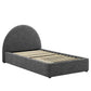 Resort Upholstered Fabric Arched Round Twin Platform Bed By Modway - MOD-7128 | Beds | Modishstore - 18