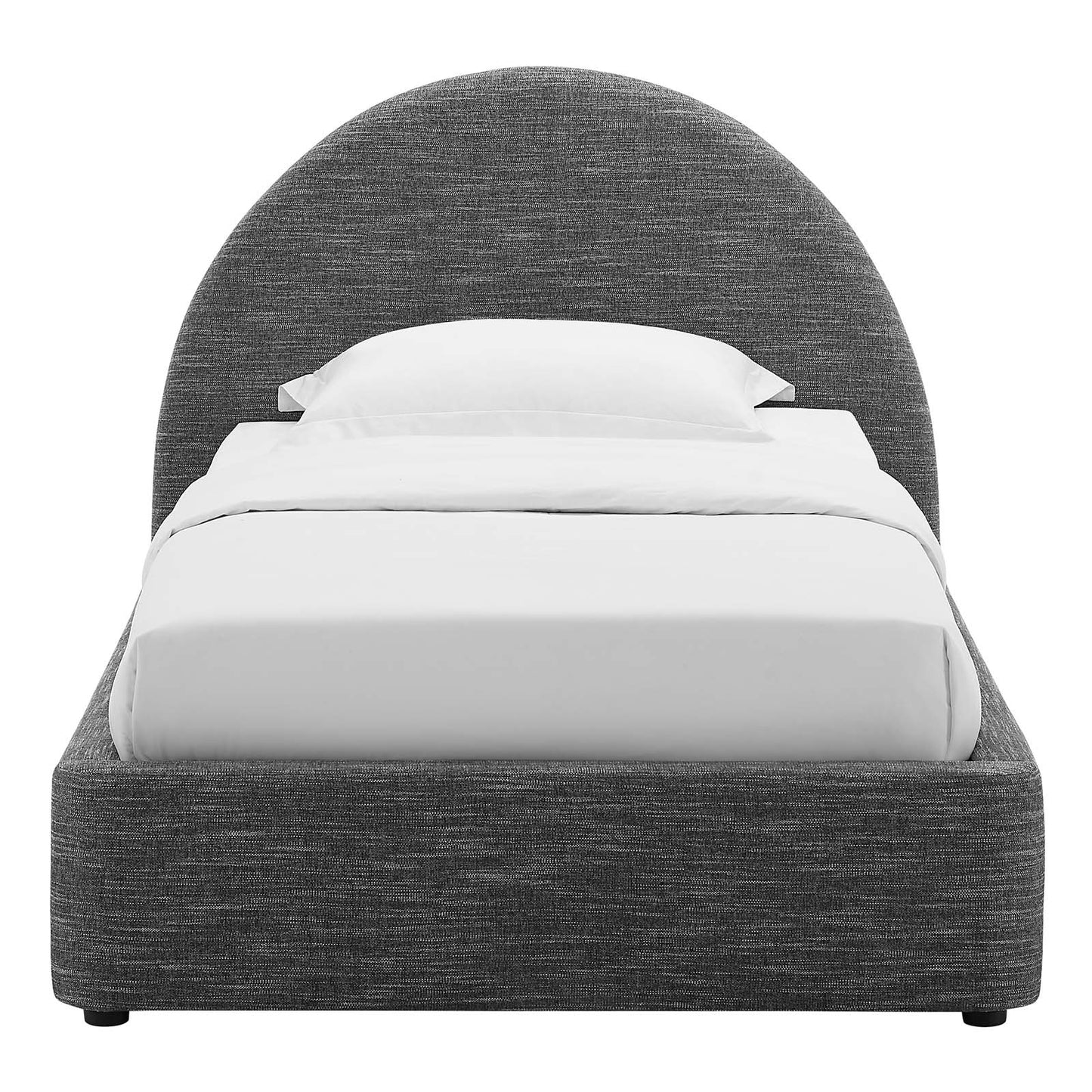 Resort Upholstered Fabric Arched Round Twin Platform Bed By Modway - MOD-7128 | Beds | Modishstore - 20