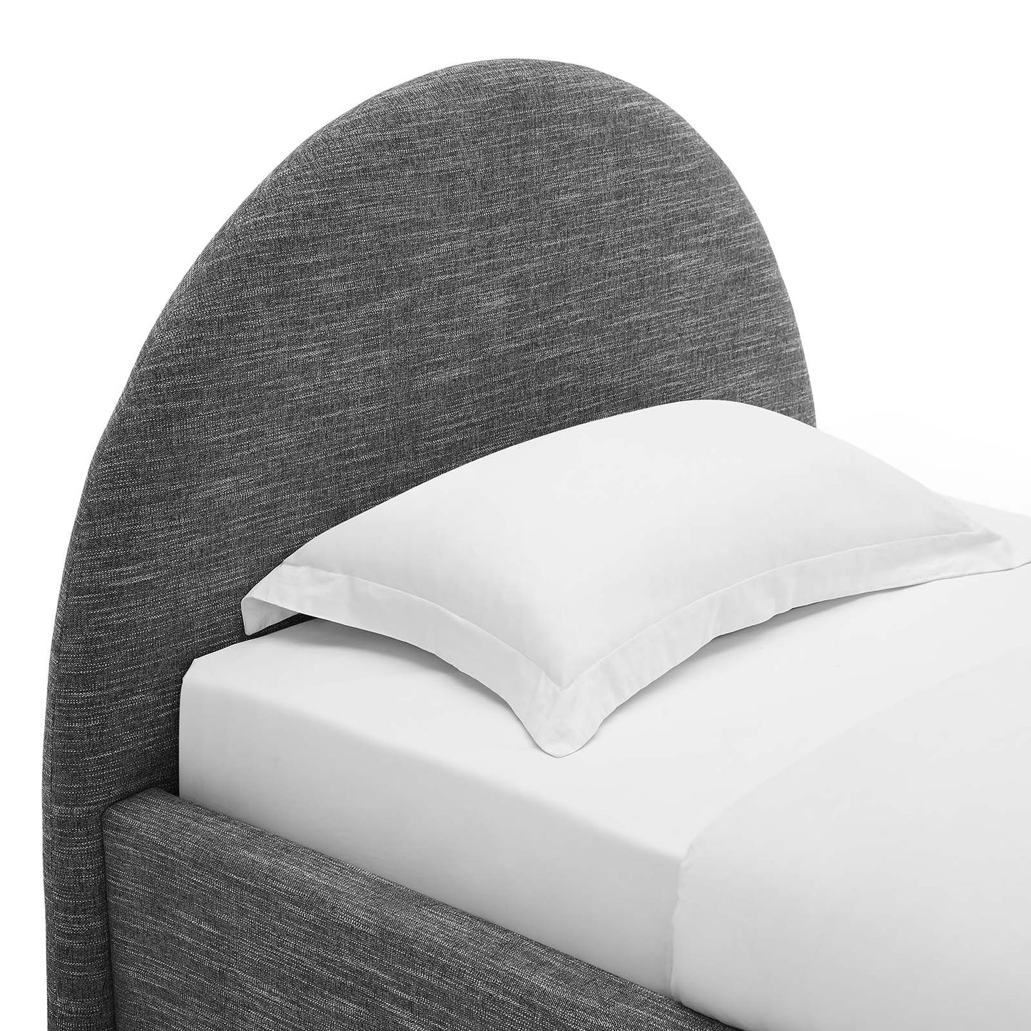 Resort Upholstered Fabric Arched Round Twin Platform Bed By Modway - MOD-7128 | Beds | Modishstore - 21