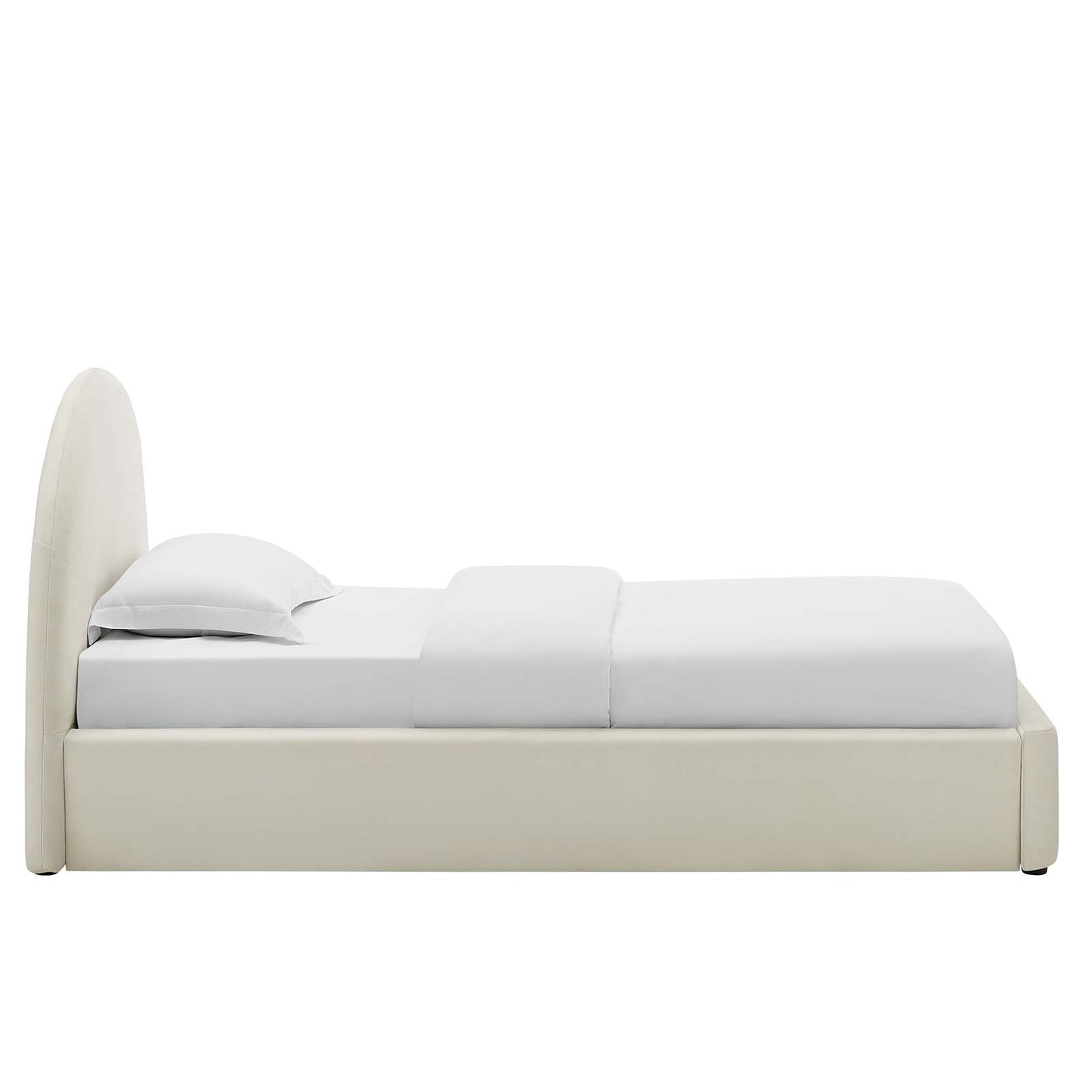 Resort Performance Velvet Arched Round Twin Platform Bed By Modway - MOD-7129 | Beds | Modishstore - 3