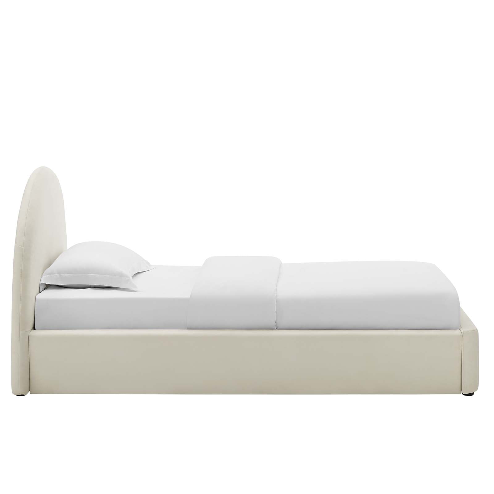 Resort Performance Velvet Arched Round Twin Platform Bed By Modway - MOD-7129 | Beds | Modishstore - 3