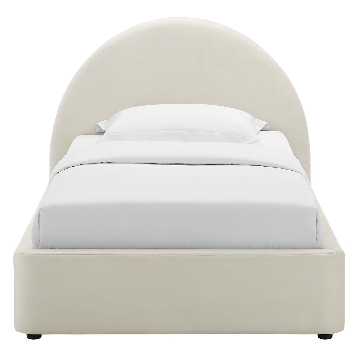 Resort Performance Velvet Arched Round Twin Platform Bed By Modway - MOD-7129 | Beds | Modishstore - 4