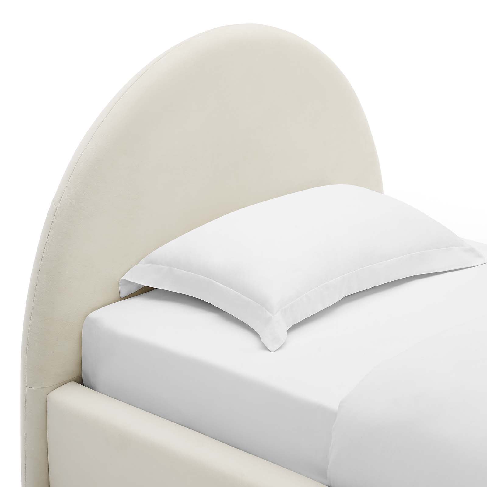Resort Performance Velvet Arched Round Twin Platform Bed By Modway - MOD-7129 | Beds | Modishstore - 5