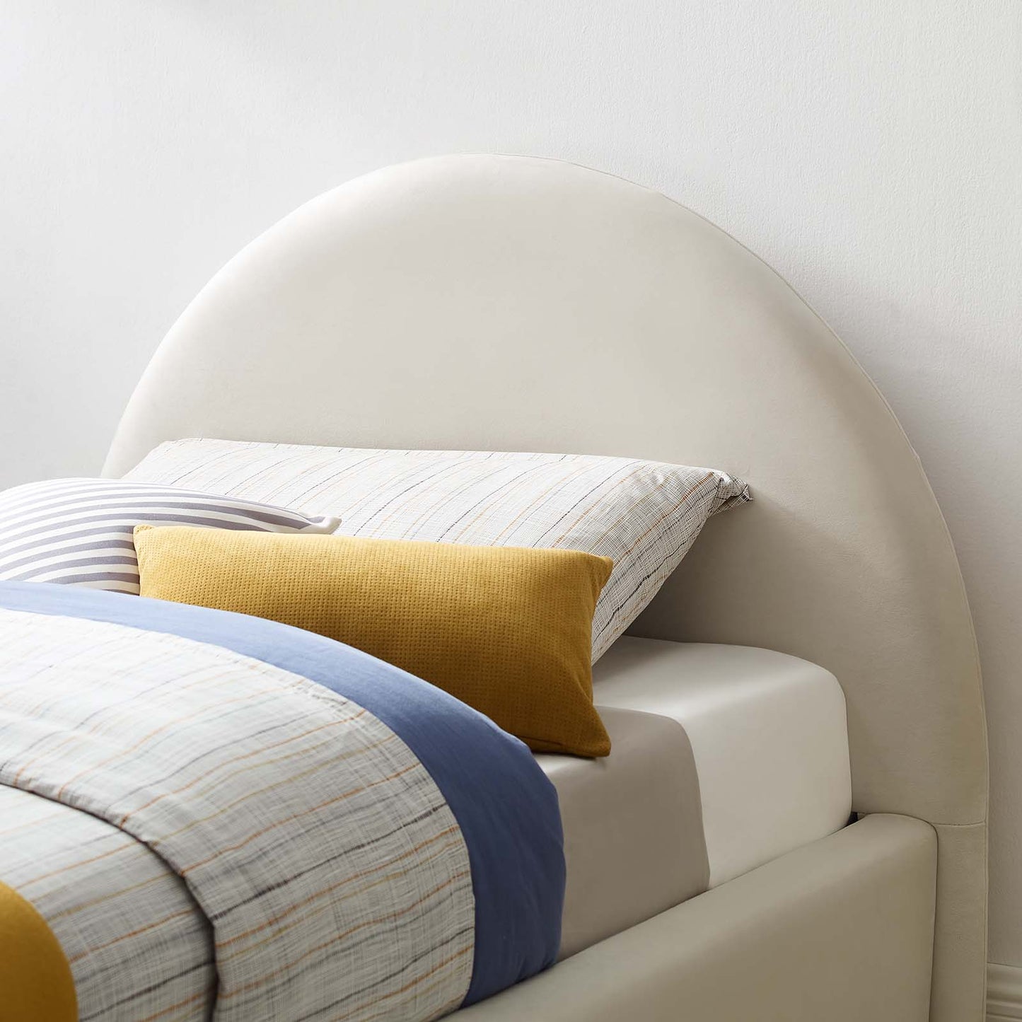 Resort Performance Velvet Arched Round Twin Platform Bed By Modway - MOD-7129 | Beds | Modishstore - 8