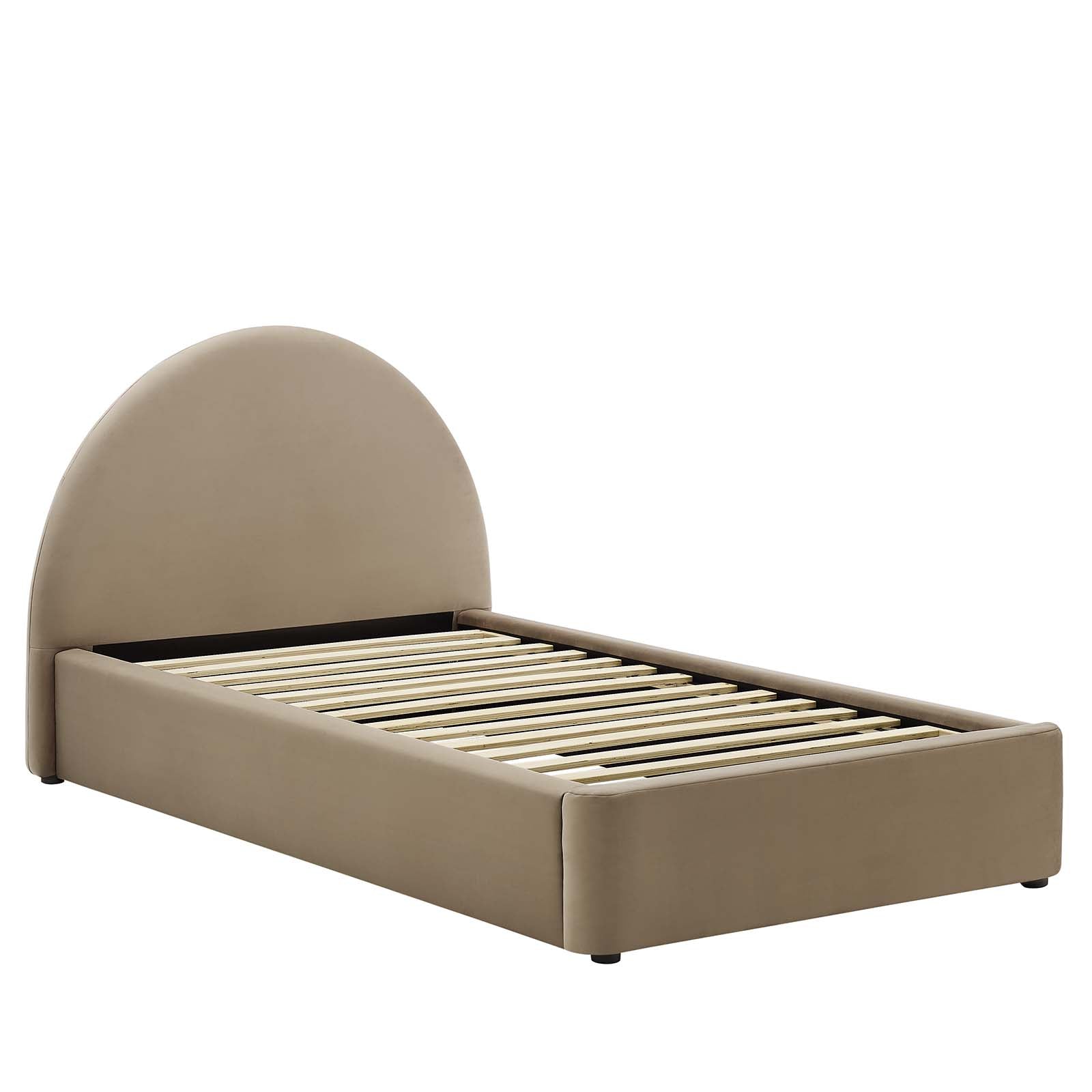 Resort Performance Velvet Arched Round Twin Platform Bed By Modway - MOD-7129 | Beds | Modishstore - 10