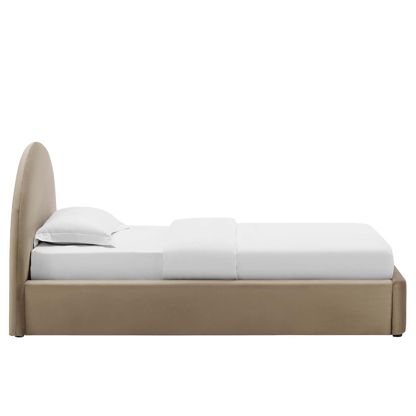 Resort Performance Velvet Arched Round Twin Platform Bed By Modway - MOD-7129 | Beds | Modishstore - 11
