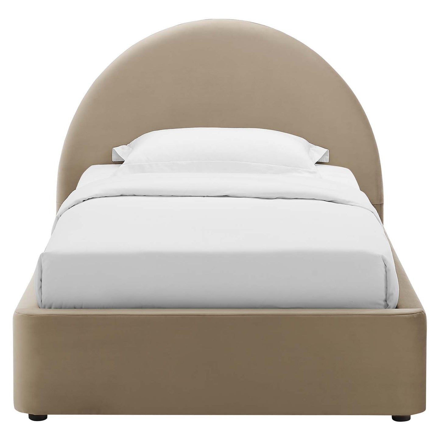 Resort Performance Velvet Arched Round Twin Platform Bed By Modway - MOD-7129 | Beds | Modishstore - 12