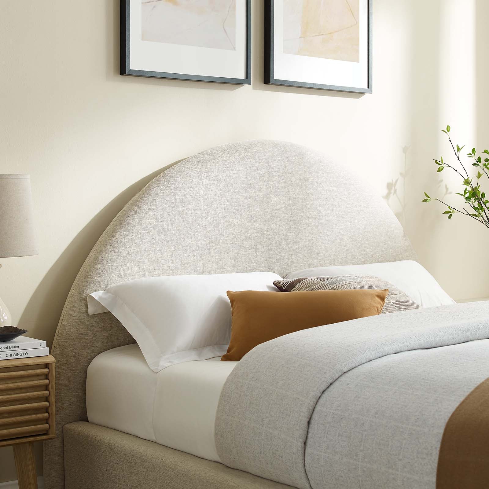 Resort Upholstered Fabric Arched Round Full Platform Bed By Modway - MOD-7130 | Beds | Modishstore - 8