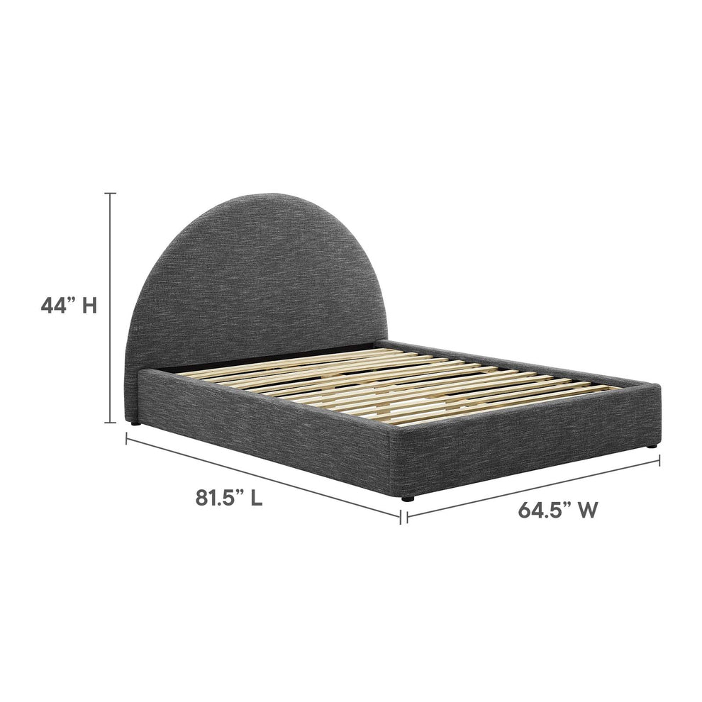 Resort Upholstered Fabric Arched Round Full Platform Bed By Modway - MOD-7130 | Beds | Modishstore - 22