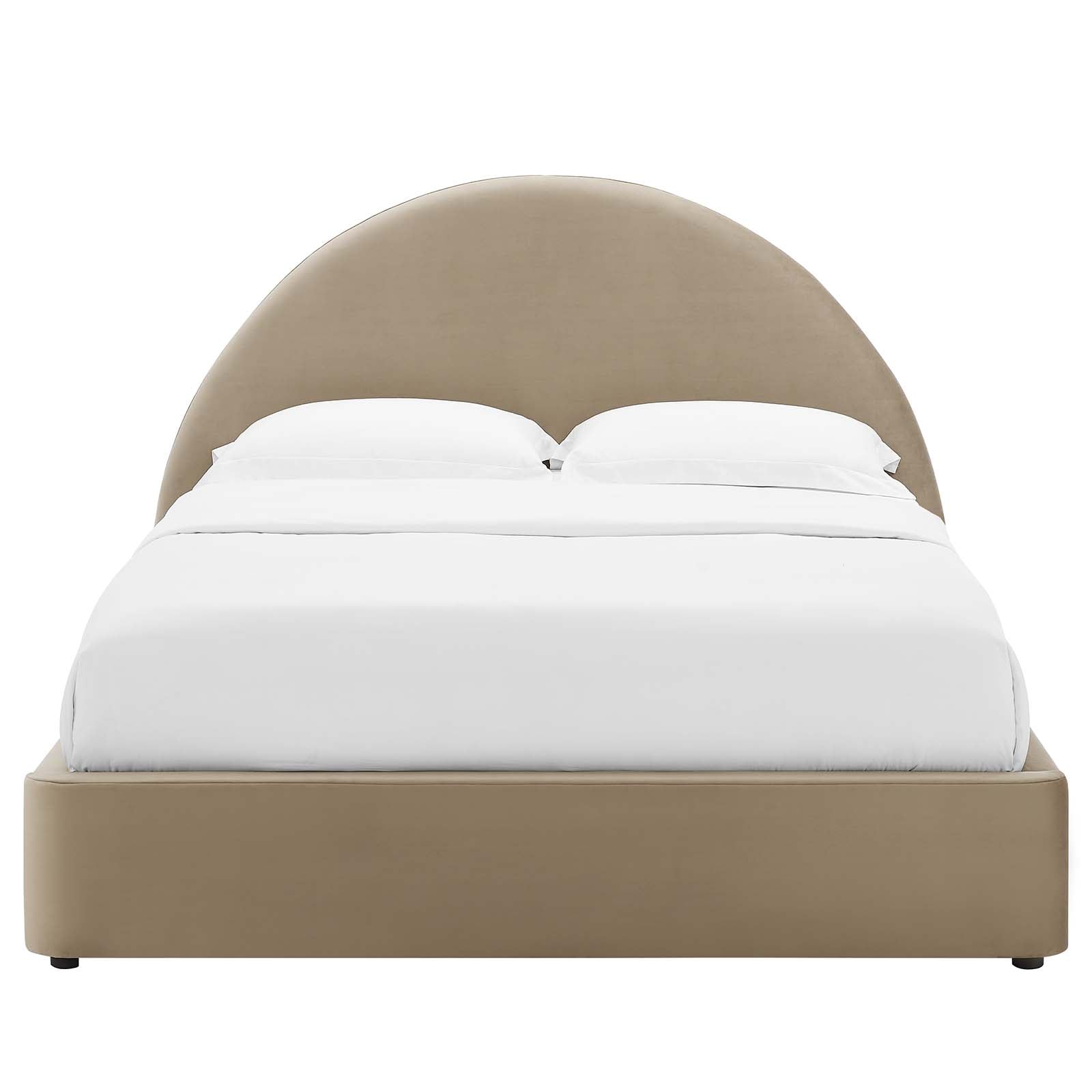 Resort Performance Velvet Arched Round Full Platform Bed By Modway - MOD-7131 | Beds | Modishstore - 12