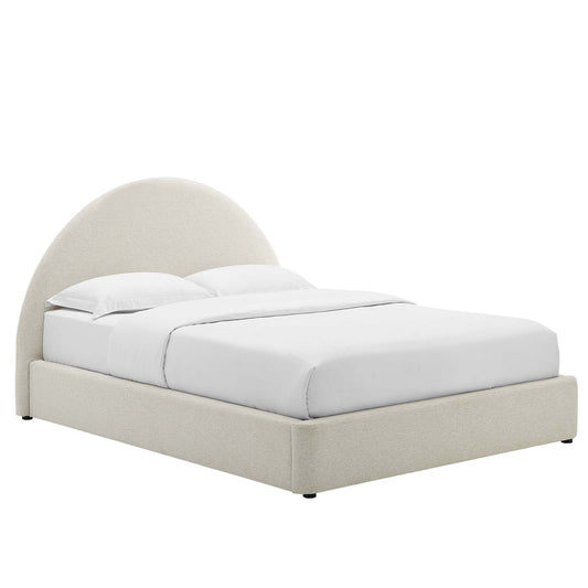 Resort Upholstered Fabric Arched Round Queen Platform Bed By Modway - MOD-7132 | Beds | Modishstore - 1