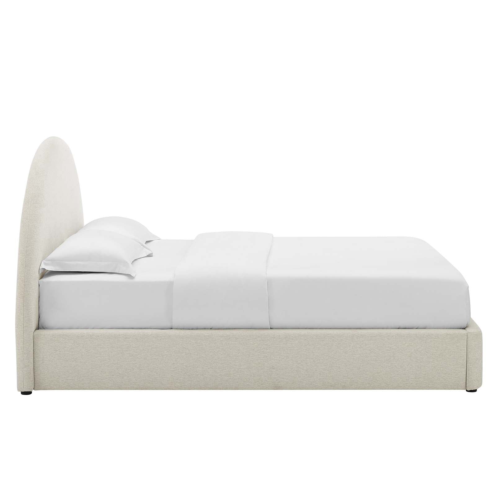 Resort Upholstered Fabric Arched Round Queen Platform Bed By Modway - MOD-7132 | Beds | Modishstore - 3