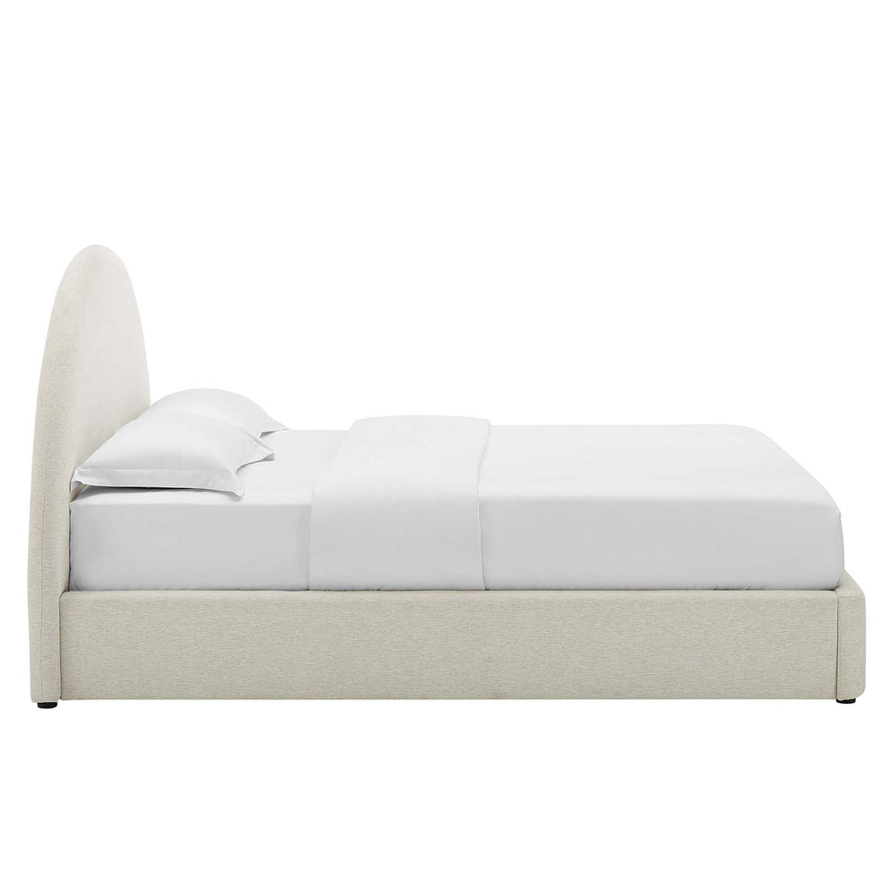 Resort Upholstered Fabric Arched Round Queen Platform Bed By Modway - MOD-7132 | Beds | Modishstore - 3
