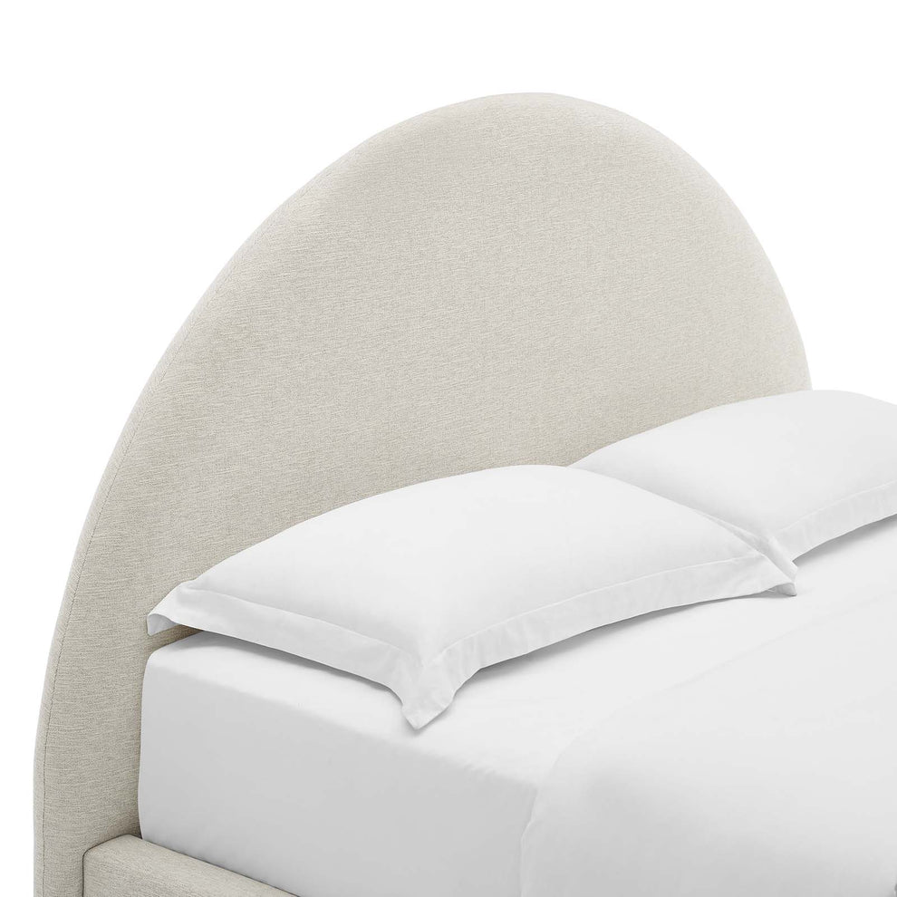 Resort Upholstered Fabric Arched Round Queen Platform Bed By Modway - MOD-7132 | Beds | Modishstore - 5
