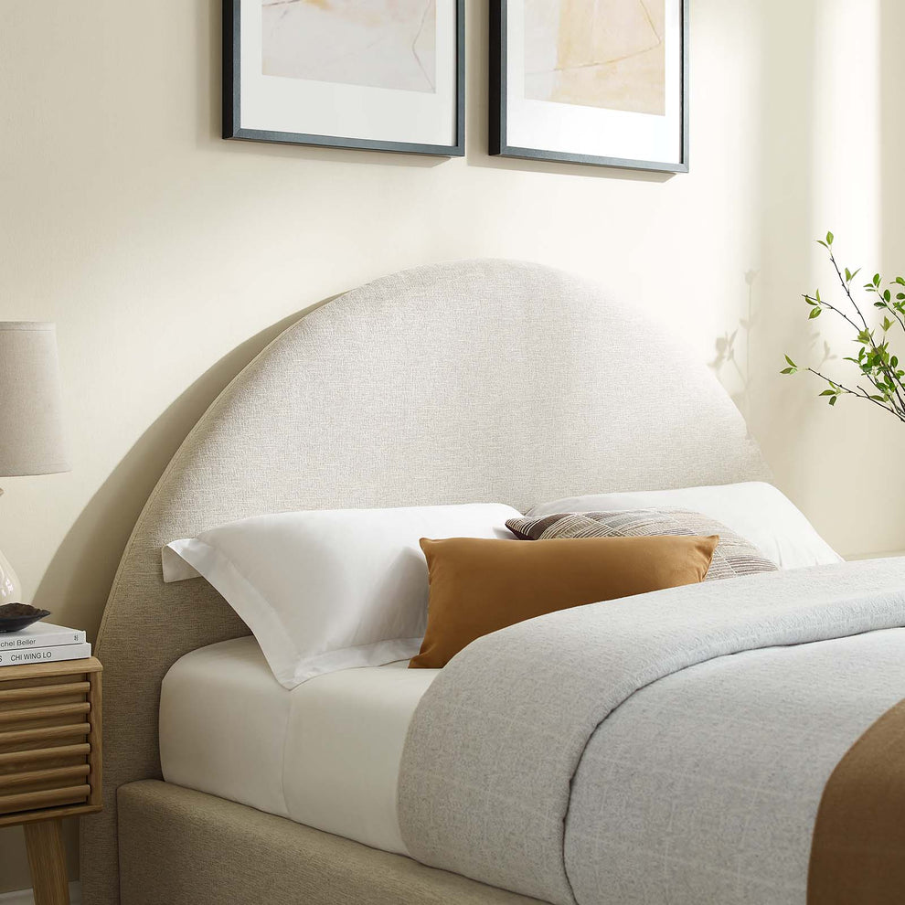 Resort Upholstered Fabric Arched Round Queen Platform Bed By Modway - MOD-7132 | Beds | Modishstore - 8