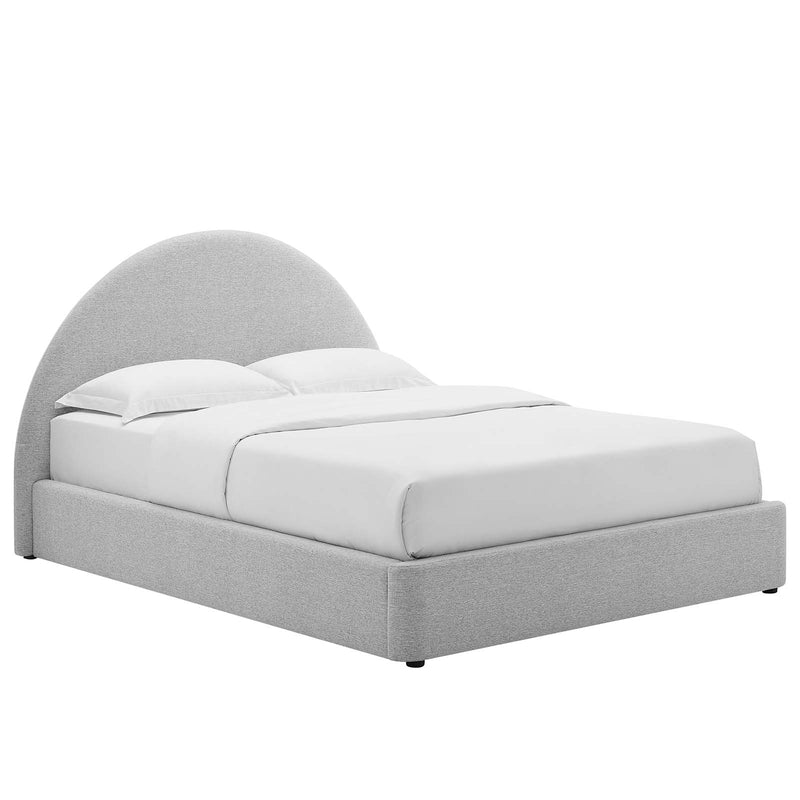 Resort Upholstered Fabric Arched Round Queen Platform Bed By Modway - MOD-7132 | Beds | Modishstore - 9