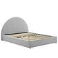 Resort Upholstered Fabric Arched Round Queen Platform Bed By Modway - MOD-7132 | Beds | Modishstore - 10