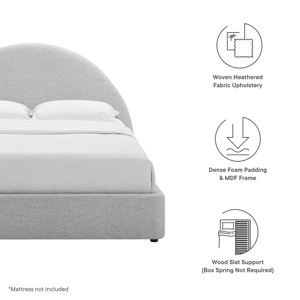 Resort Upholstered Fabric Arched Round Queen Platform Bed By Modway - MOD-7132 | Beds | Modishstore - 15