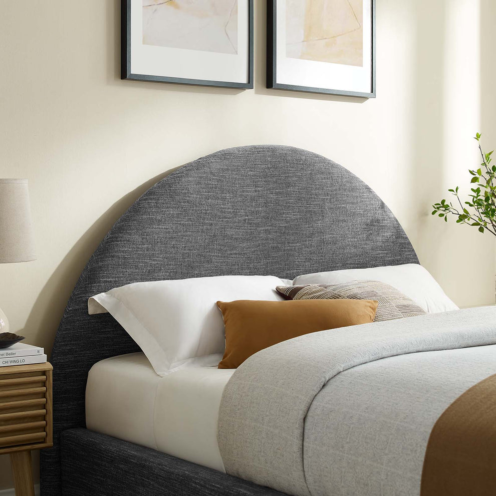 Resort Upholstered Fabric Arched Round Queen Platform Bed By Modway - MOD-7132 | Beds | Modishstore - 24