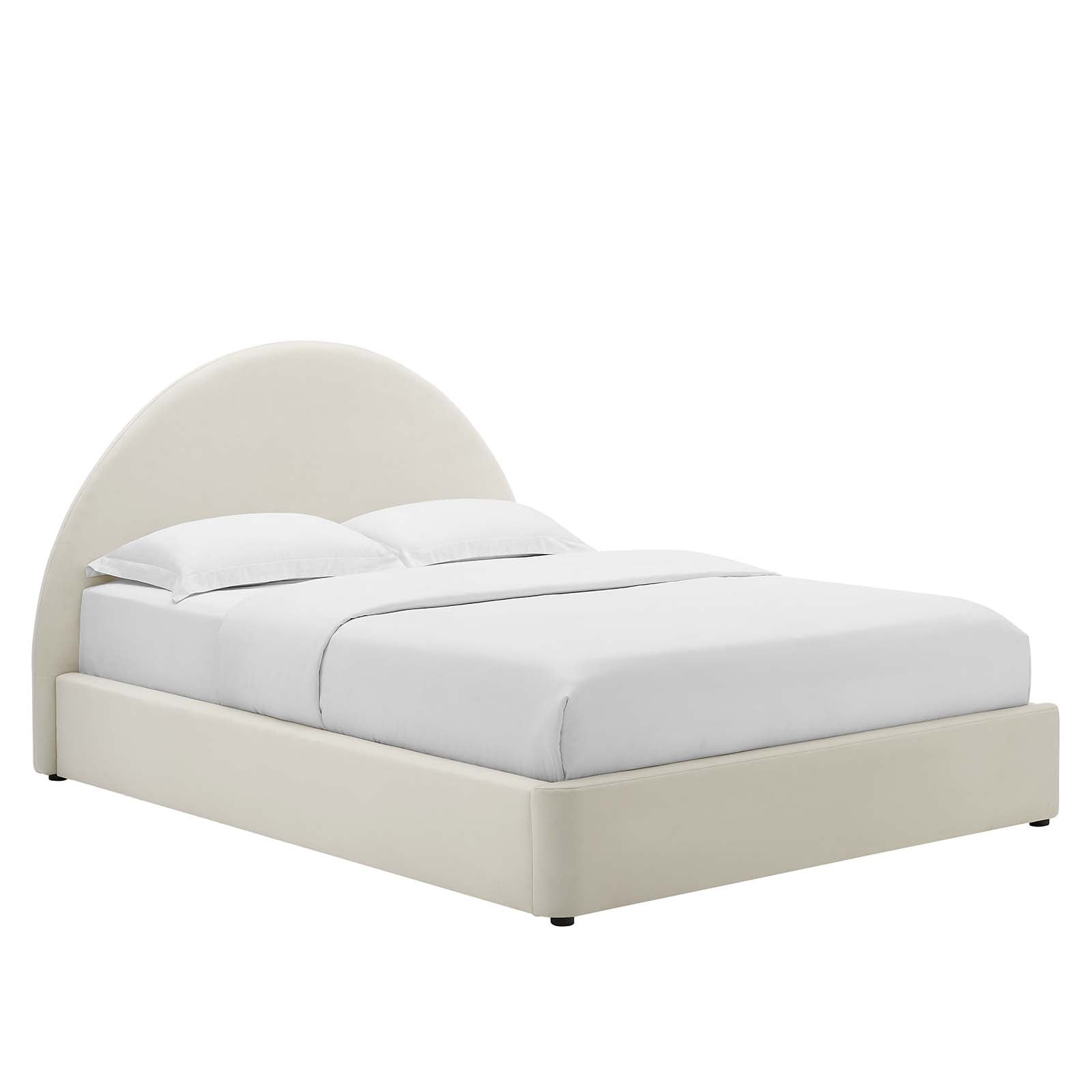 Resort Upholstered Fabric Arched Round Queen Platform Bed By Modway - MOD-7132 | Beds | Modishstore - 25
