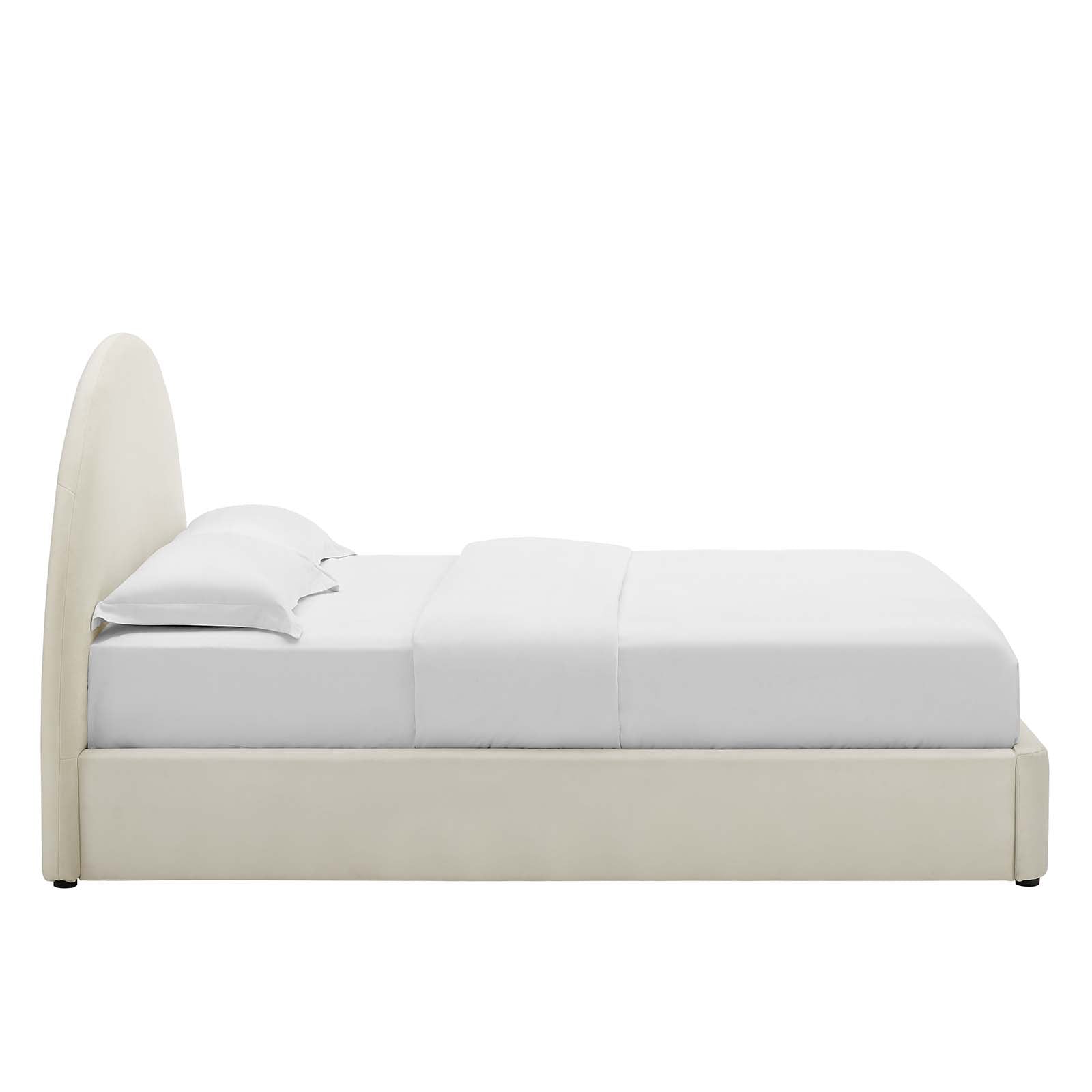 Resort Upholstered Fabric Arched Round Queen Platform Bed By Modway - MOD-7132 | Beds | Modishstore - 27