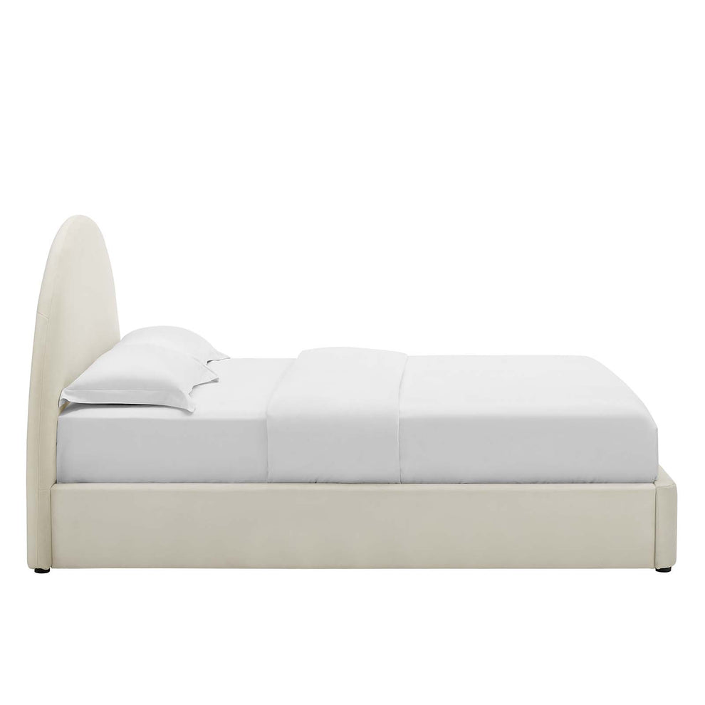 Resort Upholstered Fabric Arched Round Queen Platform Bed By Modway - MOD-7132 | Beds | Modishstore - 27