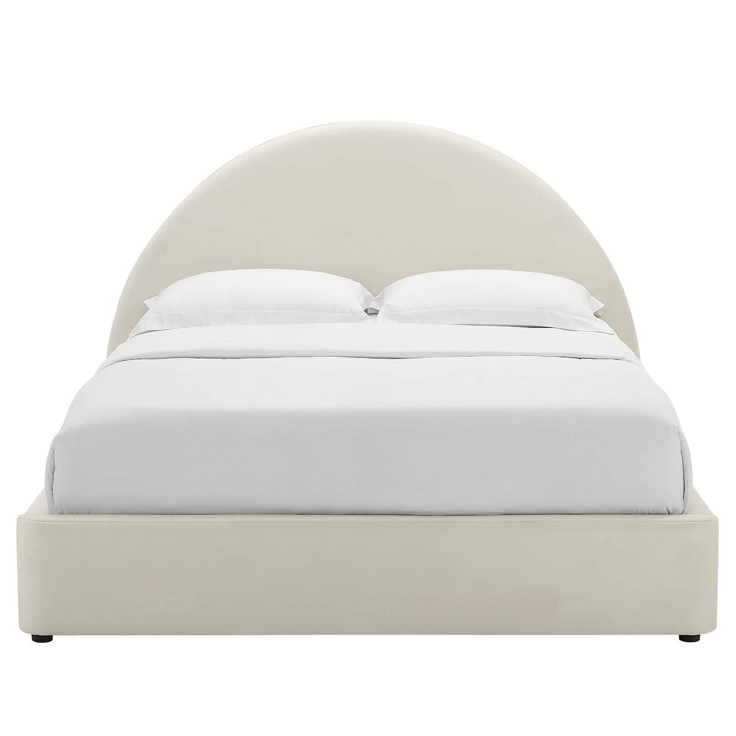 Resort Upholstered Fabric Arched Round Queen Platform Bed By Modway - MOD-7132 | Beds | Modishstore - 28