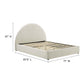 Resort Upholstered Fabric Arched Round Queen Platform Bed By Modway - MOD-7132 | Beds | Modishstore - 30