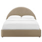 Resort Upholstered Fabric Arched Round Queen Platform Bed By Modway - MOD-7132 | Beds | Modishstore - 36