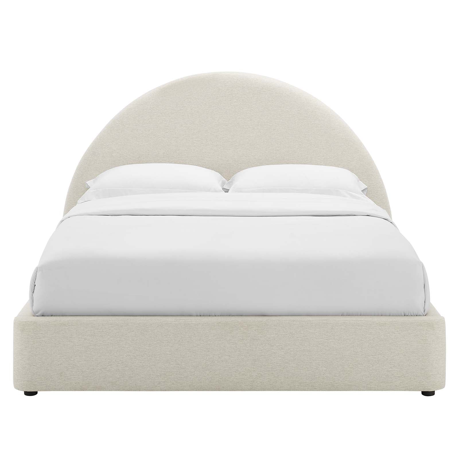 Resort Upholstered Fabric Arched Round King Platform Bed By Modway - MOD-7134 | Beds | Modishstore - 4