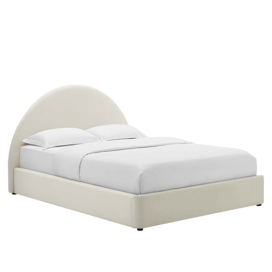 Resort Performance Velvet Arched Round King Platform Bed By Modway - MOD-7135 | Beds | Modishstore - 1