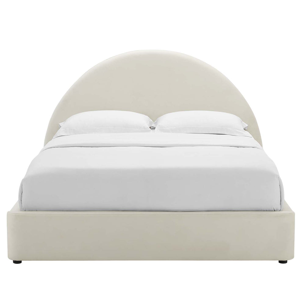 Resort Performance Velvet Arched Round King Platform Bed By Modway - MOD-7135 | Beds | Modishstore - 4