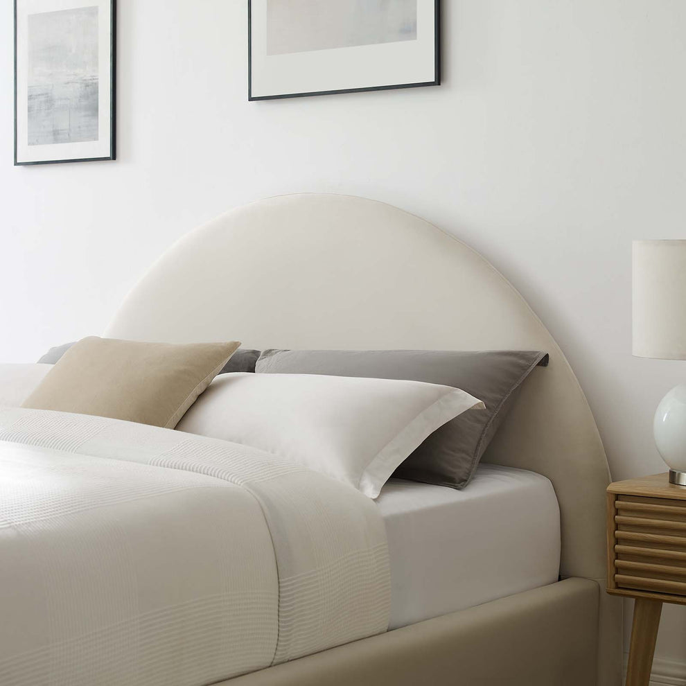 Resort Performance Velvet Arched Round King Platform Bed By Modway - MOD-7135 | Beds | Modishstore - 8