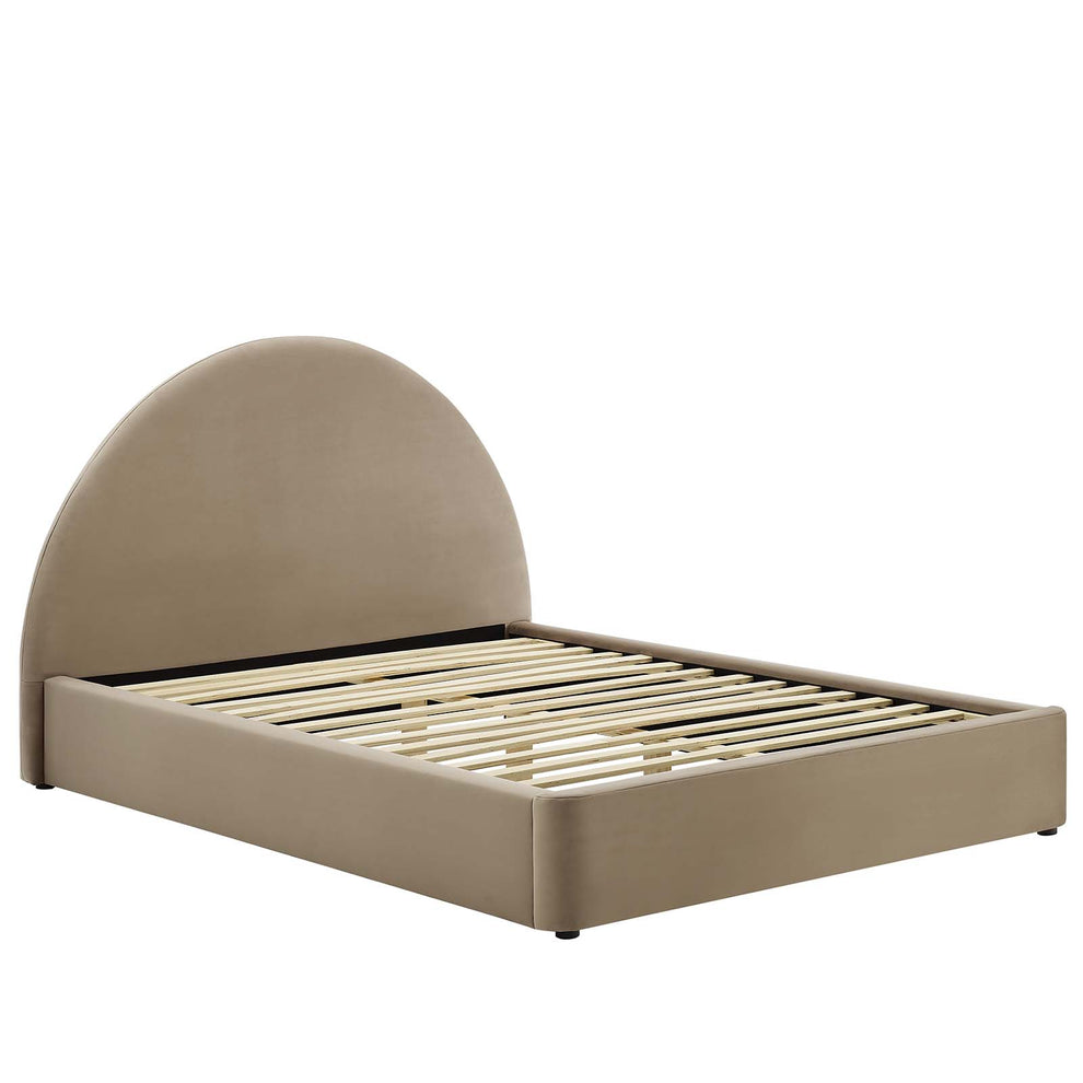 Resort Performance Velvet Arched Round King Platform Bed By Modway - MOD-7135 | Beds | Modishstore - 10