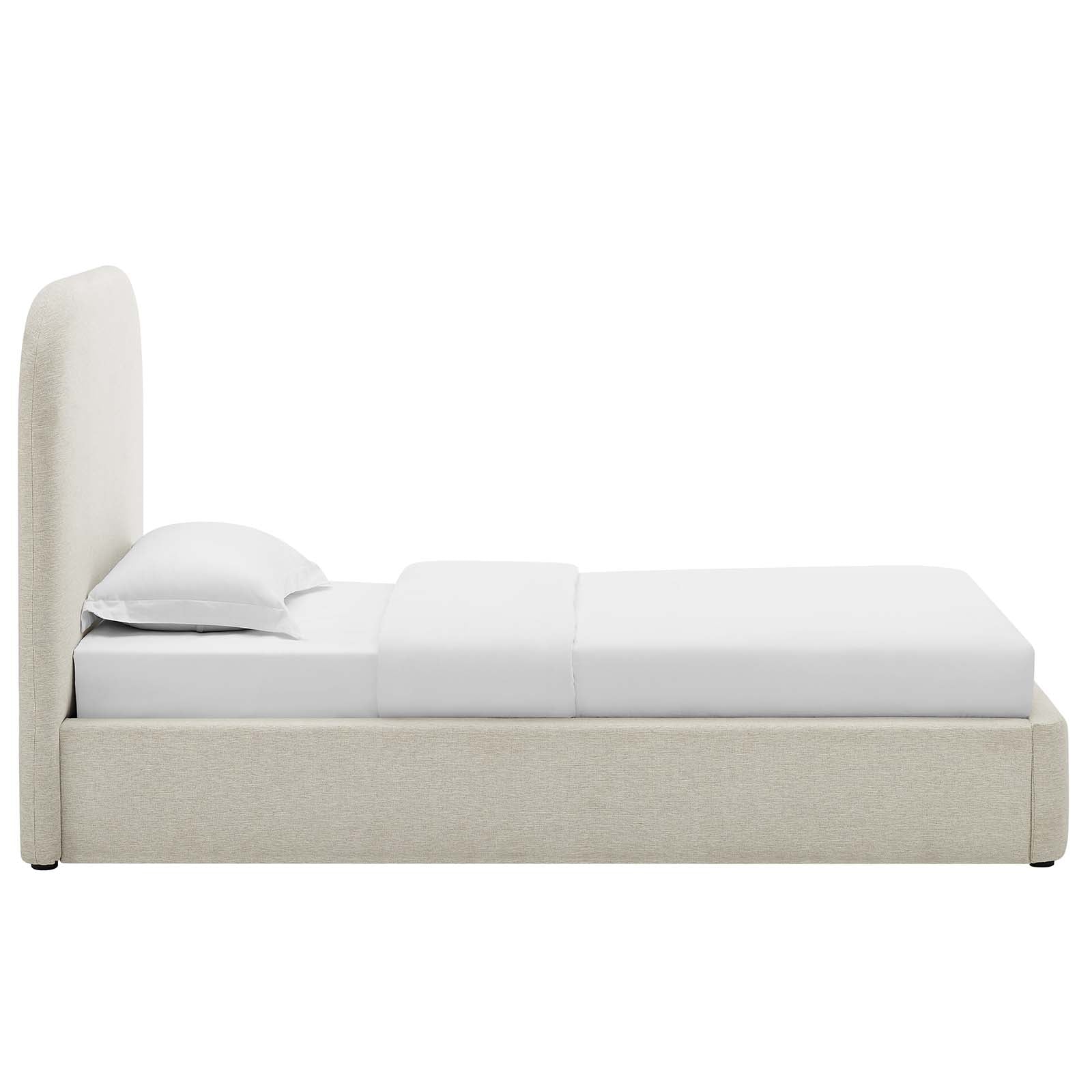 Keynote Upholstered Fabric Curved Twin Platform Bed By Modway - MOD-7136 | Beds | Modishstore - 3