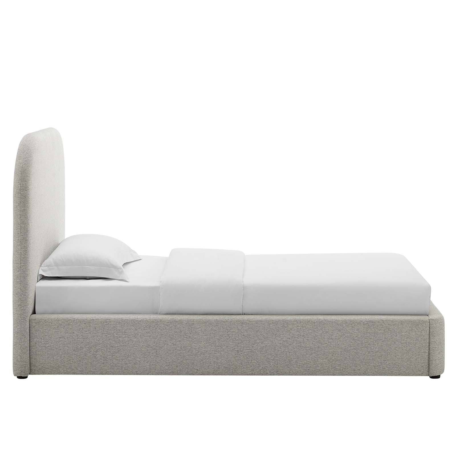 Keynote Upholstered Fabric Curved Twin Platform Bed By Modway - MOD-7136 | Beds | Modishstore - 11