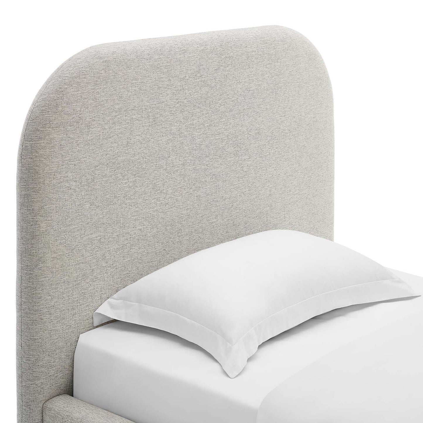 Keynote Upholstered Fabric Curved Twin Platform Bed By Modway - MOD-7136 | Beds | Modishstore - 13