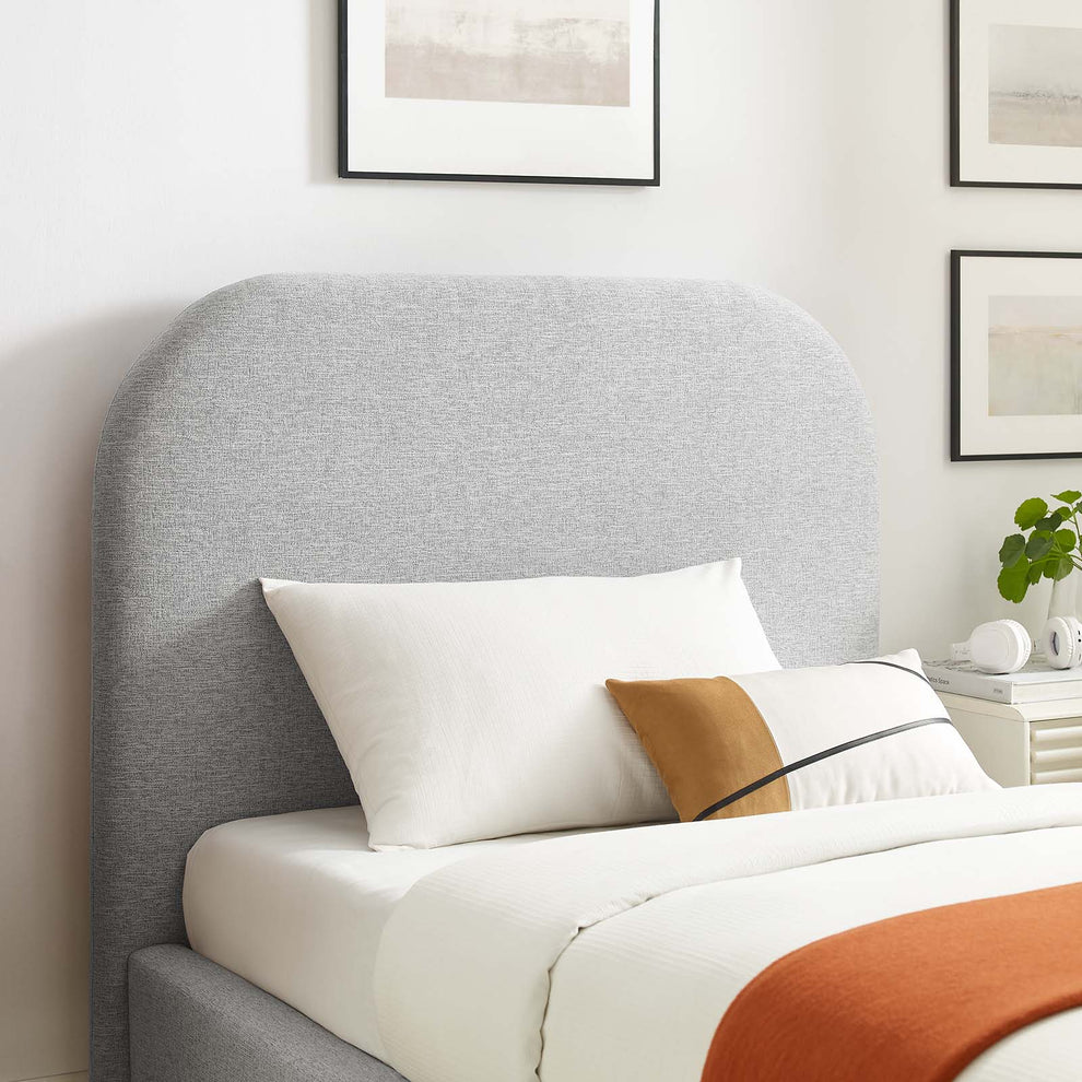 Keynote Upholstered Fabric Curved Twin Platform Bed By Modway - MOD-7136 | Beds | Modishstore - 16