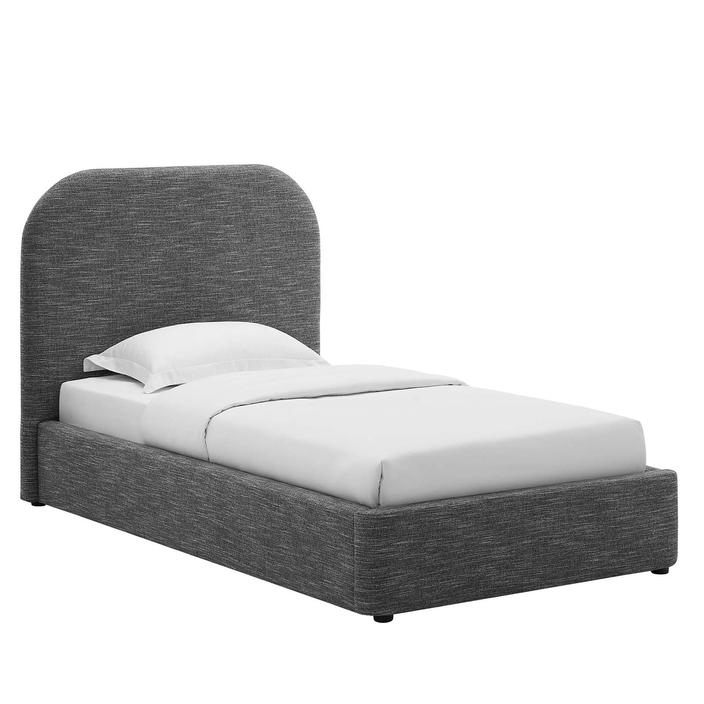 Keynote Upholstered Fabric Curved Twin Platform Bed By Modway - MOD-7136 | Beds | Modishstore - 17