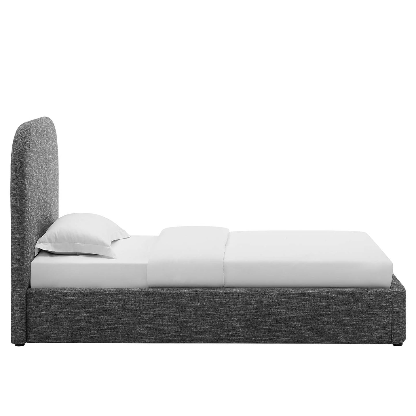 Keynote Upholstered Fabric Curved Twin Platform Bed By Modway - MOD-7136 | Beds | Modishstore - 19