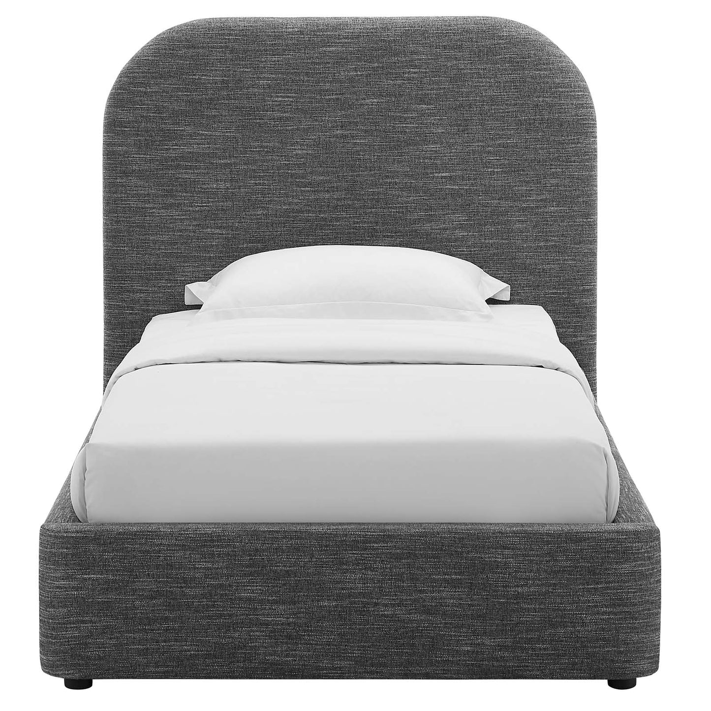 Keynote Upholstered Fabric Curved Twin Platform Bed By Modway - MOD-7136 | Beds | Modishstore - 20