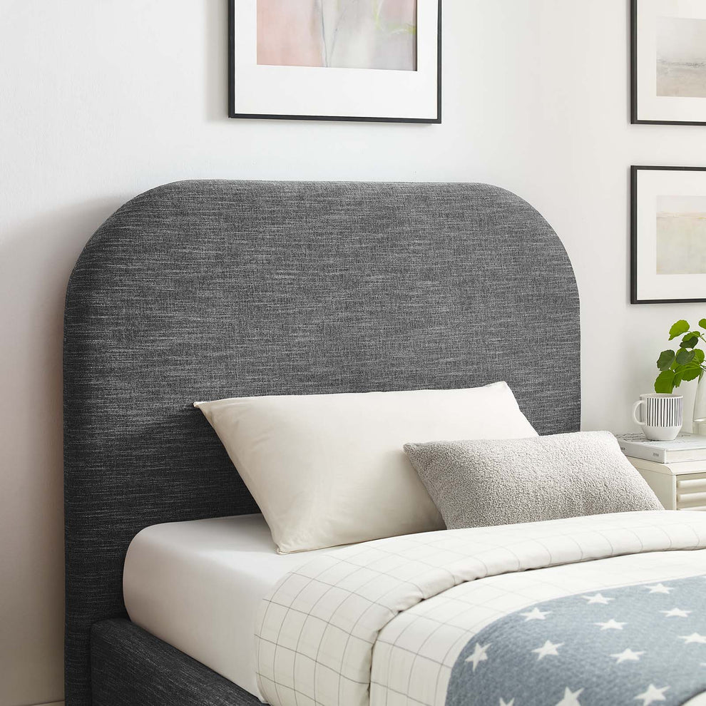 Keynote Upholstered Fabric Curved Twin Platform Bed By Modway - MOD-7136 | Beds | Modishstore - 24