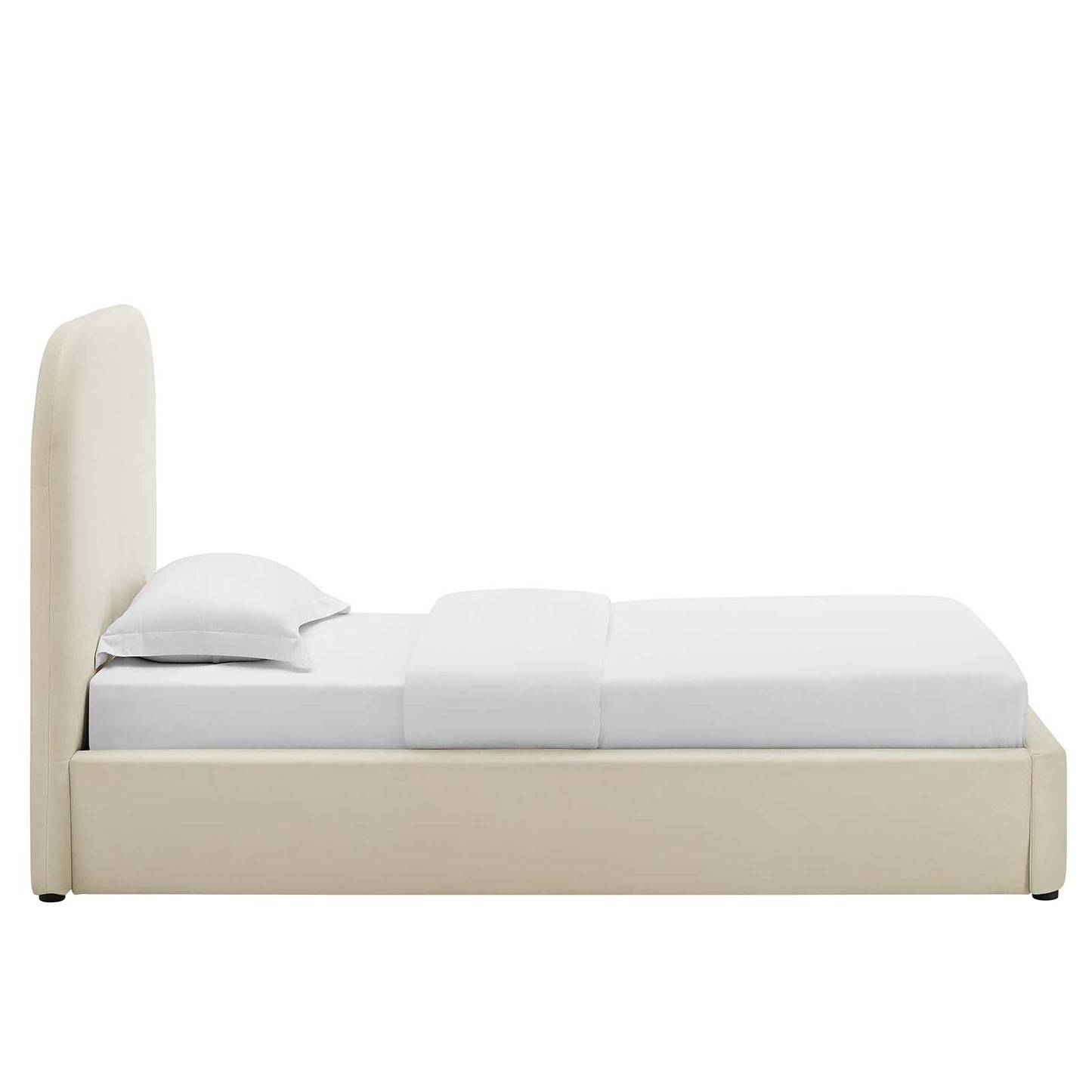 Keynote Performance Velvet Curved Twin Platform Bed By Modway - MOD-7137 | Beds | Modishstore - 3
