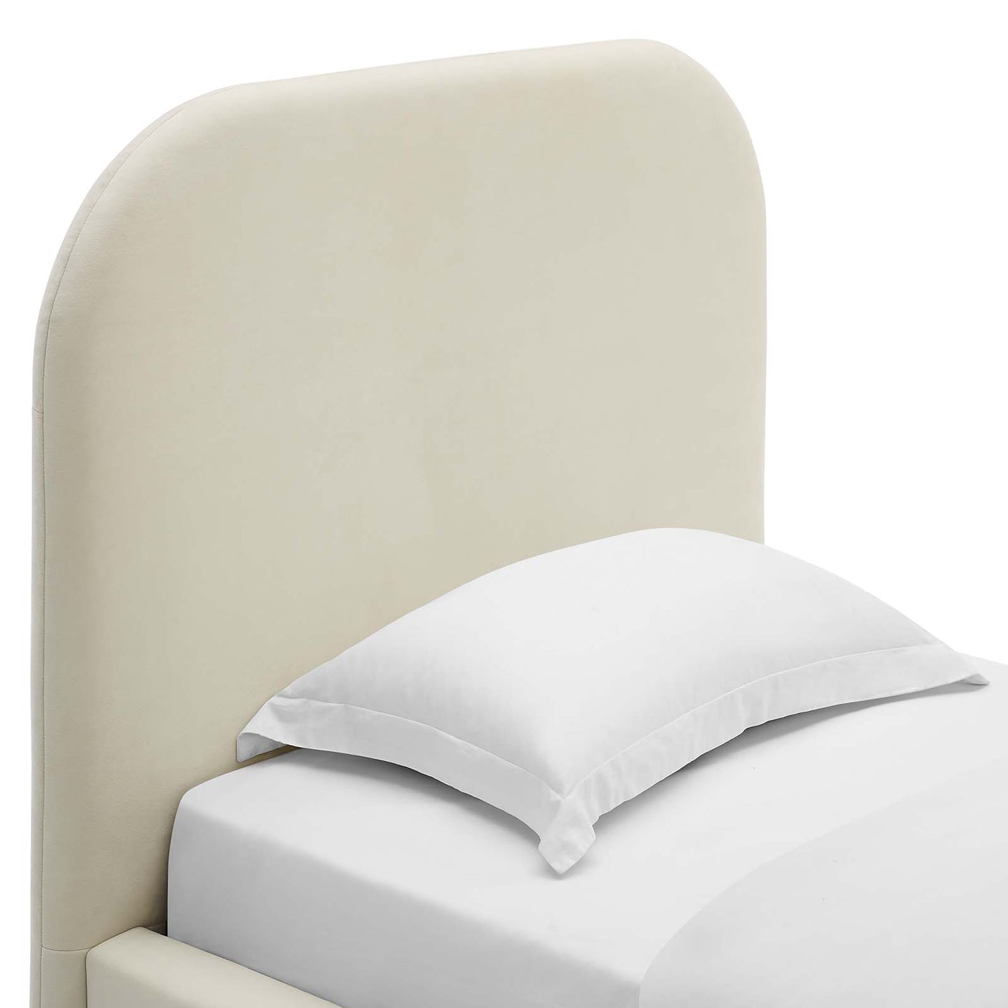 Keynote Performance Velvet Curved Twin Platform Bed By Modway - MOD-7137 | Beds | Modishstore - 5