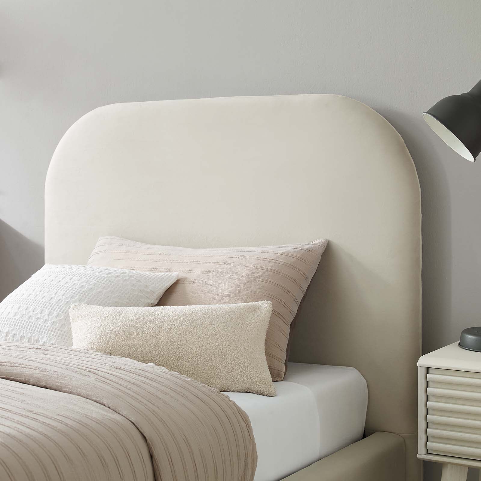 Keynote Performance Velvet Curved Twin Platform Bed By Modway - MOD-7137 | Beds | Modishstore - 8