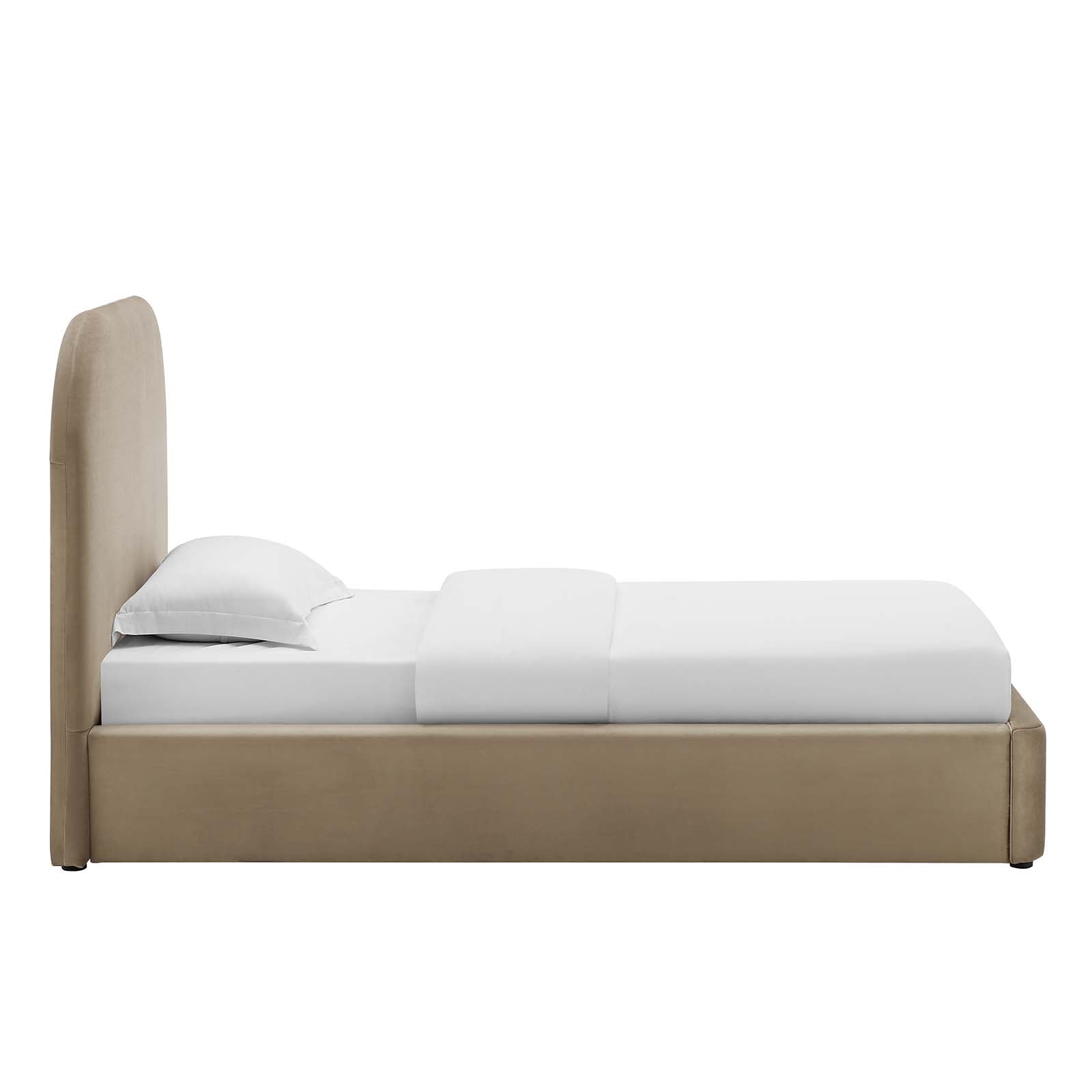 Keynote Performance Velvet Curved Twin Platform Bed By Modway - MOD-7137 | Beds | Modishstore - 11
