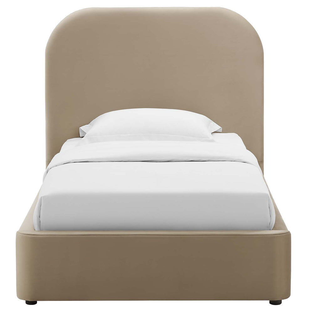Keynote Performance Velvet Curved Twin Platform Bed By Modway - MOD-7137 | Beds | Modishstore - 12